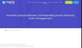 
							         member portal software, membership portal software, club management								  
							    