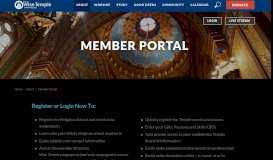 
							         Member Portal - Wise Temple								  
							    