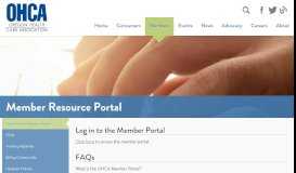 
							         Member Resource Portal - Oregon Health Care Association								  
							    