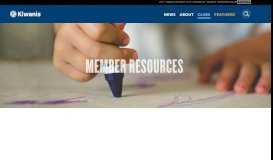 
							         Member Resources - Kiwanis International								  
							    
