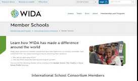 
							         Member Schools | WIDA								  
							    
