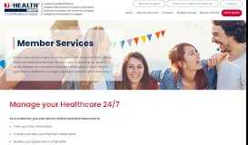 
							         Member Services - USHEALTH Group | Family and Individual Health ...								  
							    