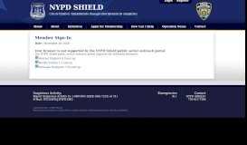 
							         Member Sign-In - NYPD Shield								  
							    