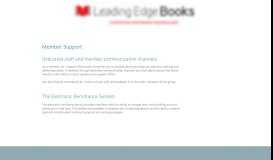 
							         Member Support - Leading Edge Books								  
							    