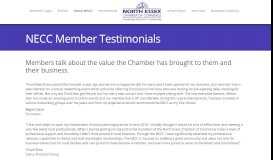 
							         Member Testimonials - North Essex Chamber of Commerce								  
							    