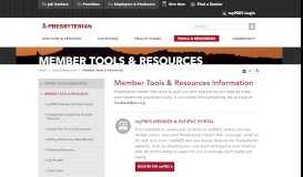 
							         Member Tools & Resources | Presbyterian Health Plan, Inc.								  
							    