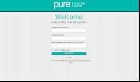 
							         Members can register here. - PURE member portal								  
							    