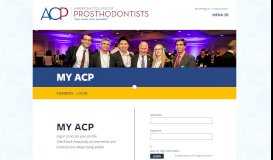 
							         Members - Login - My ACP | American College of ...								  
							    