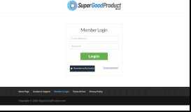 
							         Member's Login | SuperGoodProduct.com								  
							    