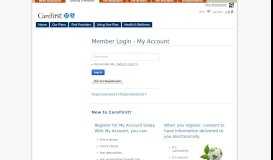 
							         Members - My Account - CareFirst								  
							    