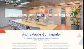 
							         Members Portal - ALPHA WORKS								  
							    