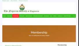 
							         Members Portal Guide - The Nigerian Society of Engineers								  
							    
