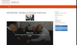 
							         Members Responsive Portal - ICB ONLINE - Studies in Christian ...								  
							    