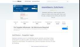 
							         Members.1stchoice.co.uk website. 1stChoice - Supplier login.								  
							    