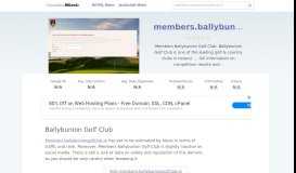 
							         Members.ballybuniongolfclub.ie website. Ballybunion Golf Club.								  
							    