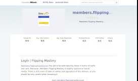 
							         Members.flippingmastery.com website. Login | Flipping Mastery.								  
							    