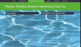 
							         Membership, Fees & Club History | Marion Marlins Masters Swimming ...								  
							    