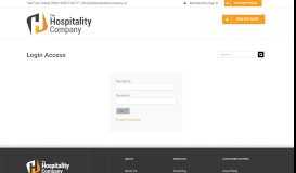 
							         Membership Login | The Hospitality Company								  
							    