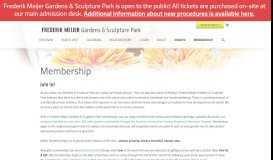
							         Membership | Meijer Gardens								  
							    