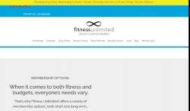 
							         Membership Options | Annual Membership ... - Fitness Unlimited								  
							    