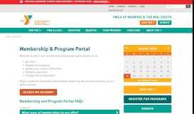 
							         Membership & Program Portal - ymca of memphis & the mid-south								  
							    