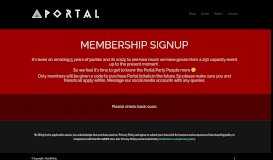 
							         Membership Signup - Portal Music								  
							    