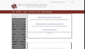 
							         Memorial Elementary School - Emerson								  
							    