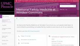 
							         Memorial Family Medicine at Windsor Commons | York, PA								  
							    