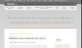 
							         Memorial Family Medicine | Mill Valley | Memorial Health								  
							    