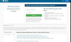 
							         Memorial Sloan Kettering Cancer Center | Pay Your Bill ...								  
							    