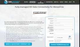 
							         Menard, Inc. Fully-managed EDI | B2BGateway								  
							    
