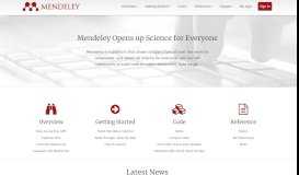 
							         Mendeley Developer Portal								  
							    