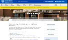 
							         Menomonie hospital and clinic - Mayo Clinic Health System								  
							    