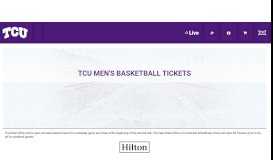 
							         Men's Basketball Tickets - TCU Athletics								  
							    