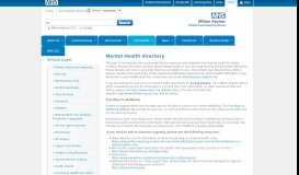 
							         Mental Health directory - NHS Milton Keynes CCG								  
							    