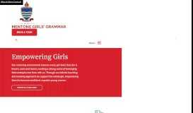 
							         Mentone Girls' Grammar School: Girls Only Grammar School								  
							    