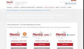 
							         Mentor Education Learning Management System								  
							    