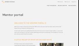 
							         Mentor portal — Project Access								  
							    