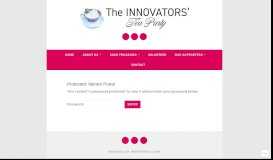 
							         Mentor Portal – - The Innovators' Tea Party								  
							    