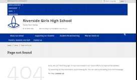 
							         Mentoring programs - Riverside Girls High School								  
							    