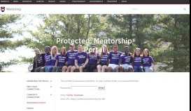 
							         Mentorship Portal - Mentoring - Carleton University								  
							    