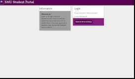 
							         menu Information Welcome to the new Student Portal! Login on the ...								  
							    