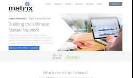 
							         Meraki | Matrix Networks | Cisco Meraki Partner								  
							    