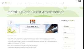 
							         Meraki Splash Guest Ambassador - Splash Access								  
							    