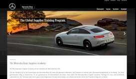 
							         Mercedes-Benz Supplier Academy								  
							    