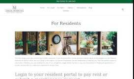
							         Mercer Properties Resident Portal								  
							    