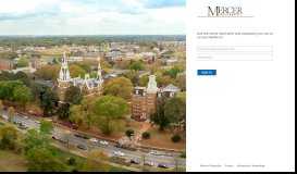 
							         Mercer University CoursEval Log In								  
							    