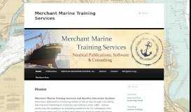 
							         Merchant Marine Training Services								  
							    
