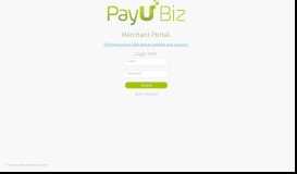 
							         Merchant Portal - PayU								  
							    