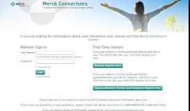 
							         Merck Retirees - Welcome								  
							    